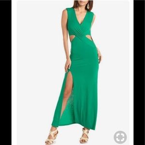 Charlotte Russe Surplice Cutout Long Maxi Dress